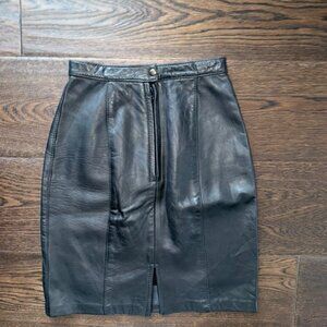 Cosa Nova | Vintage Leather Pencil Skirt